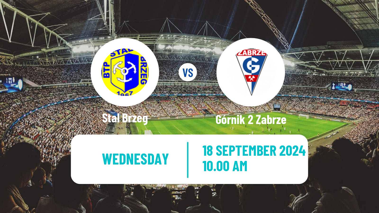 Soccer Polish Division 3 - Group III Stal Brzeg - Górnik 2 Zabrze