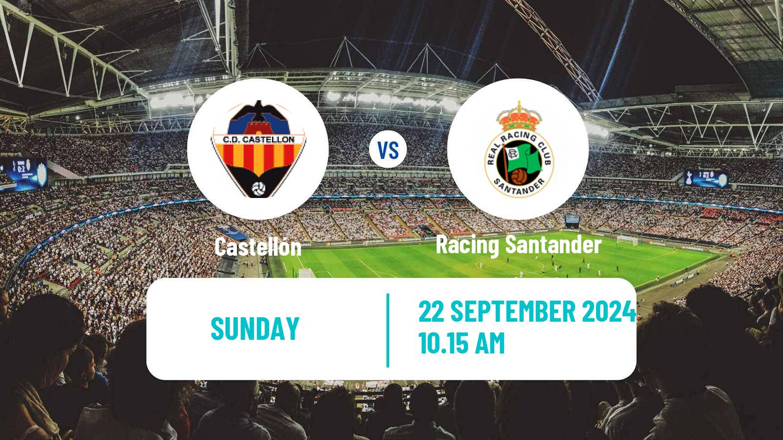 Soccer Spanish LaLiga2 Castellón - Racing Santander