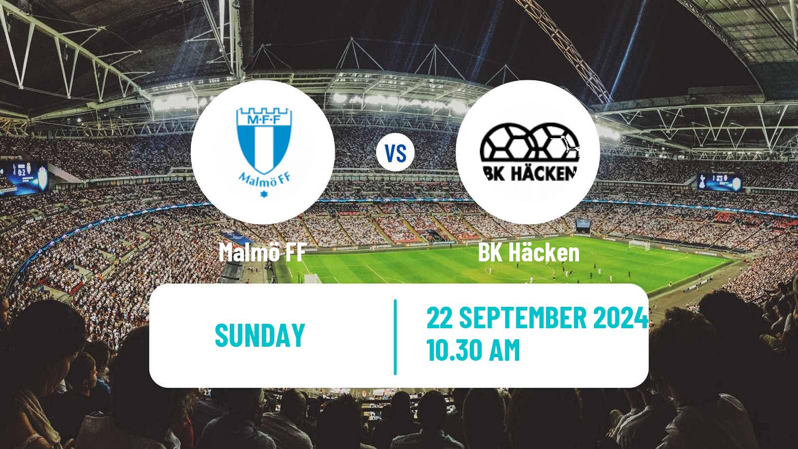 Soccer Swedish Allsvenskan Malmö - Häcken