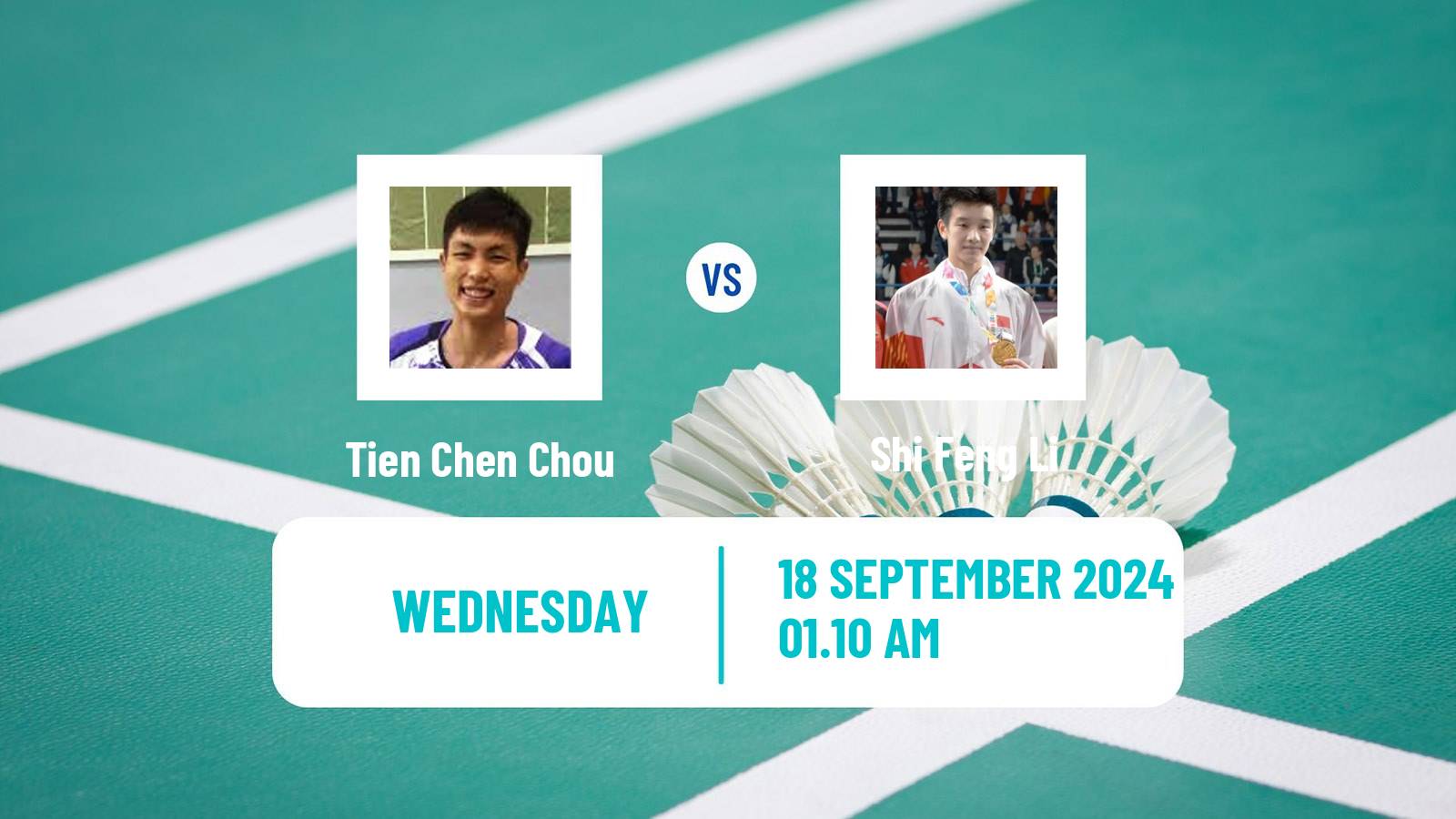 Badminton BWF World Tour Victor China Open Men Tien Chen Chou - Shi Feng Li