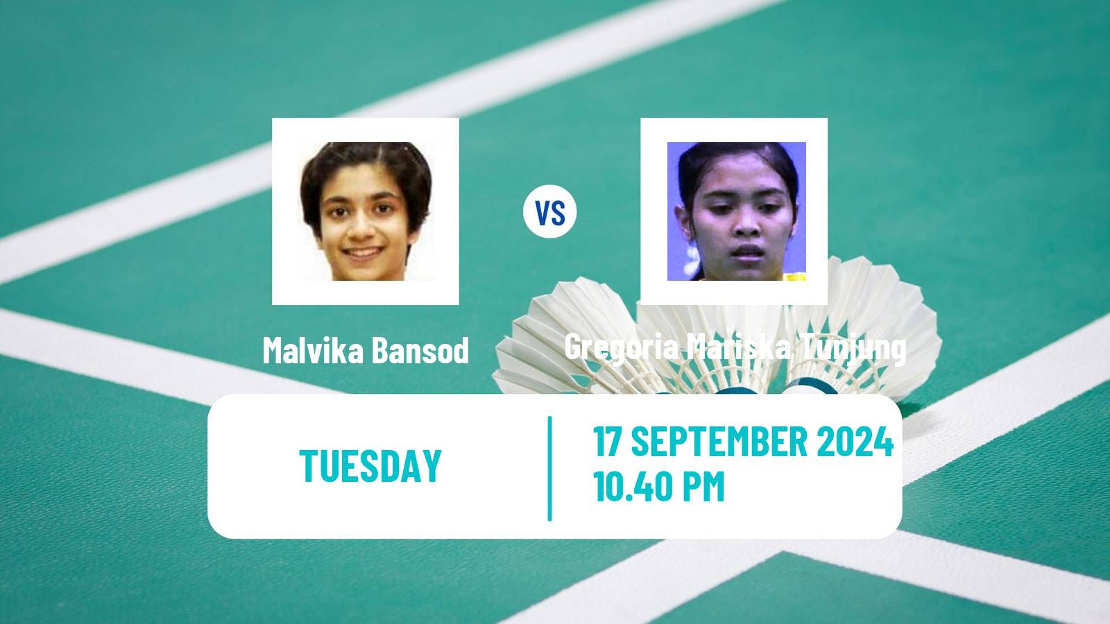 Badminton BWF World Tour Victor China Open Women Malvika Bansod - Gregoria Mariska Tunjung