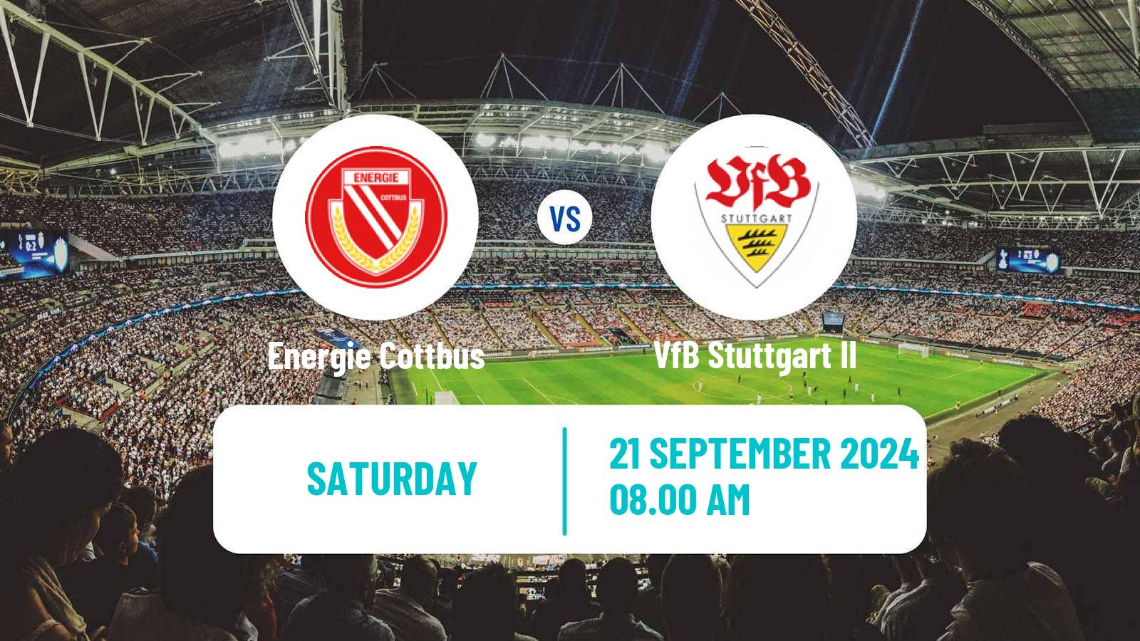 Soccer German 3 Bundesliga Energie Cottbus - VfB Stuttgart II