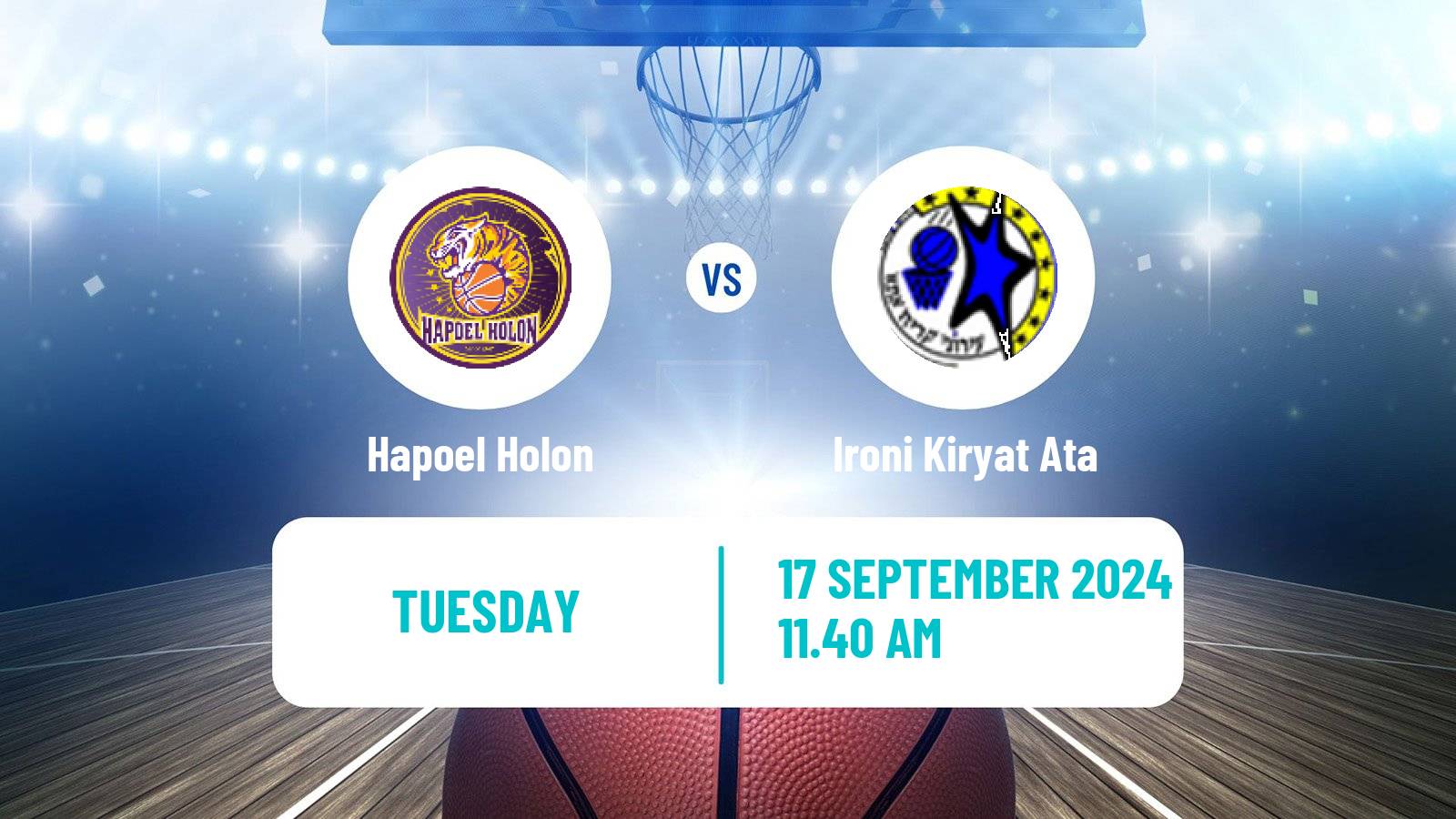 Basketball Israeli League Cup Hapoel Holon - Ironi Kiryat Ata