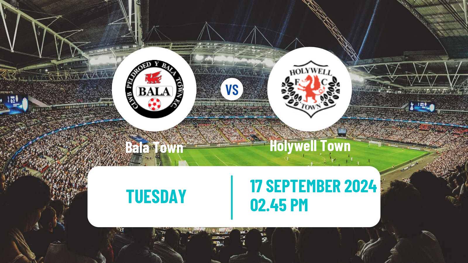 Soccer Welsh League Cup Bala Town - Holywell Town