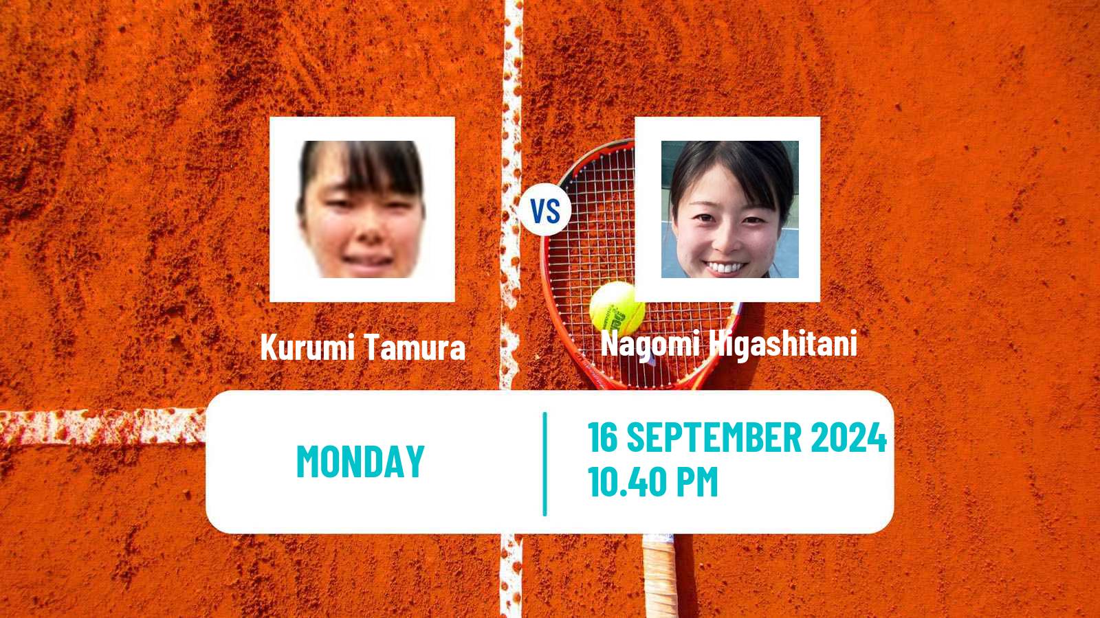 Tennis ITF W35 Kyoto Women Kurumi Tamura - Nagomi Higashitani