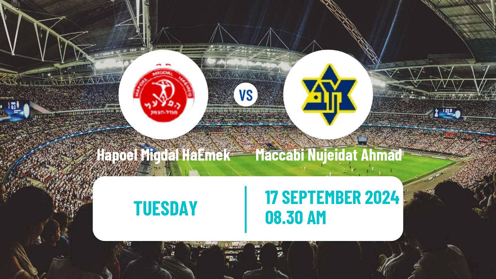 Soccer Israeli Liga Alef North Hapoel Migdal HaEmek - Maccabi Nujeidat Ahmad