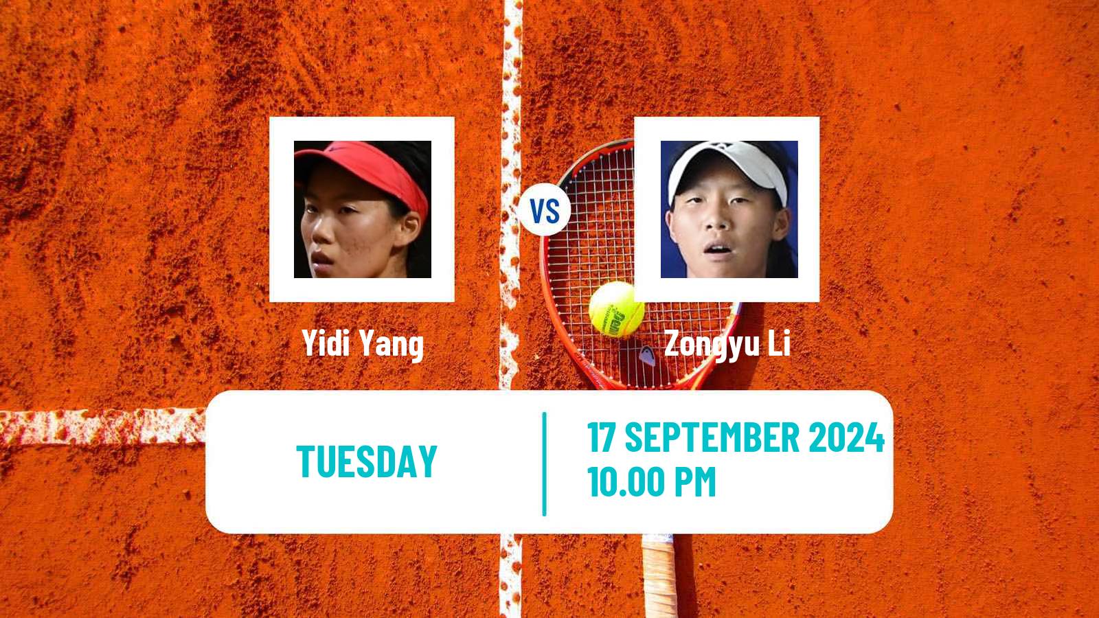 Tennis ITF W50 Fuzhou Women Yidi Yang - Zongyu Li