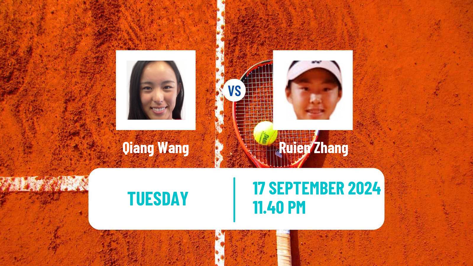 Tennis ITF W50 Fuzhou Women Qiang Wang - Ruien Zhang