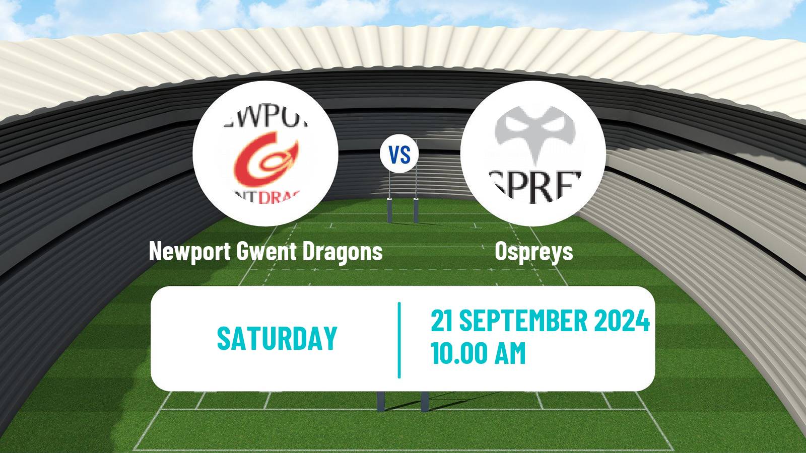 Rugby union United Rugby Championship Newport Gwent Dragons - Ospreys