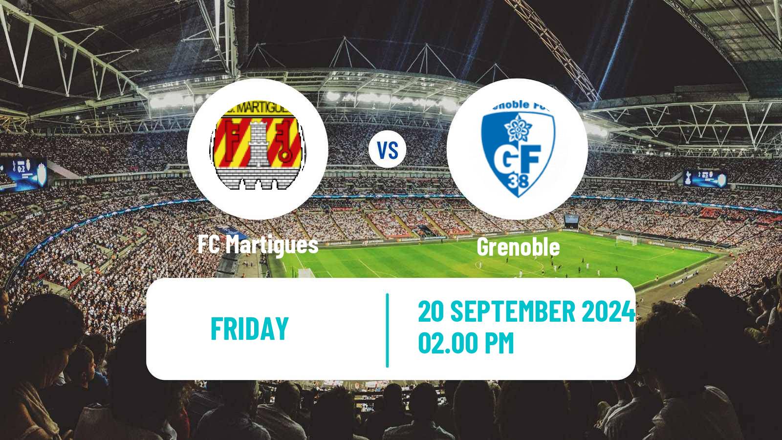 Soccer French Ligue 2 Martigues - Grenoble