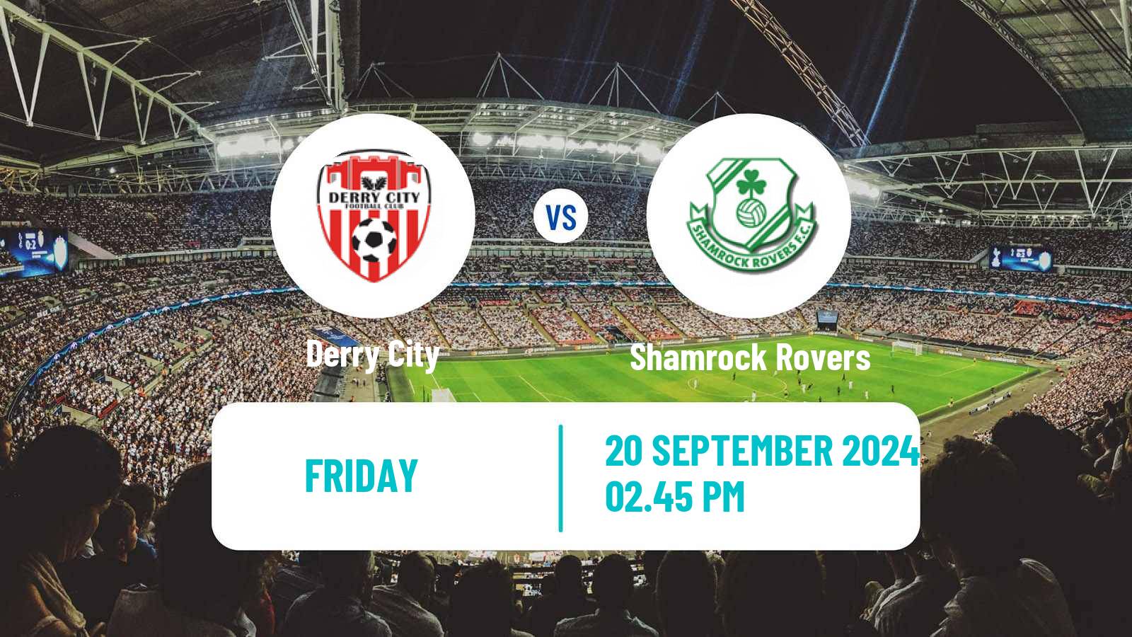 Soccer Irish Premier Division Derry City - Shamrock Rovers