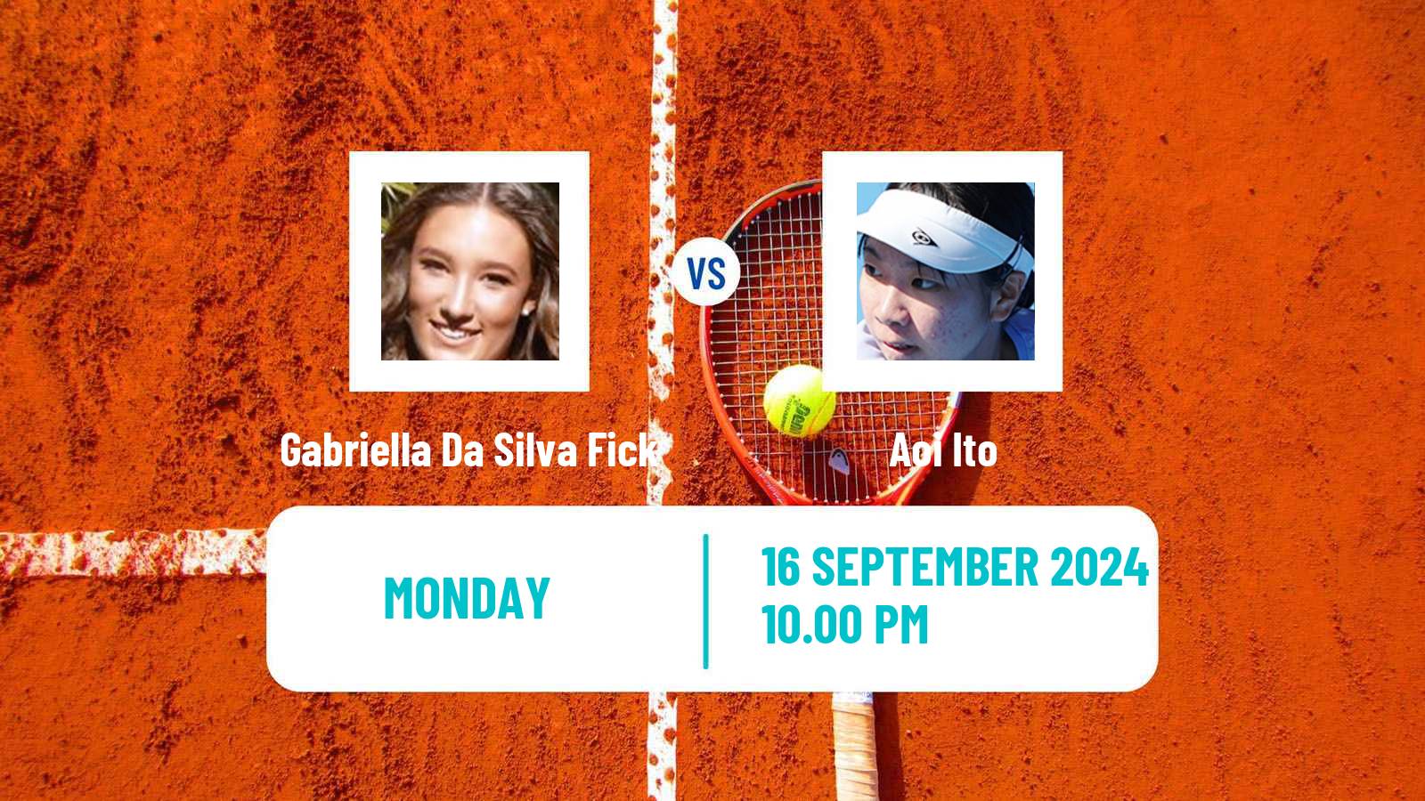 Tennis ITF W75 Perth 2 Women Gabriella Da Silva Fick - Aoi Ito