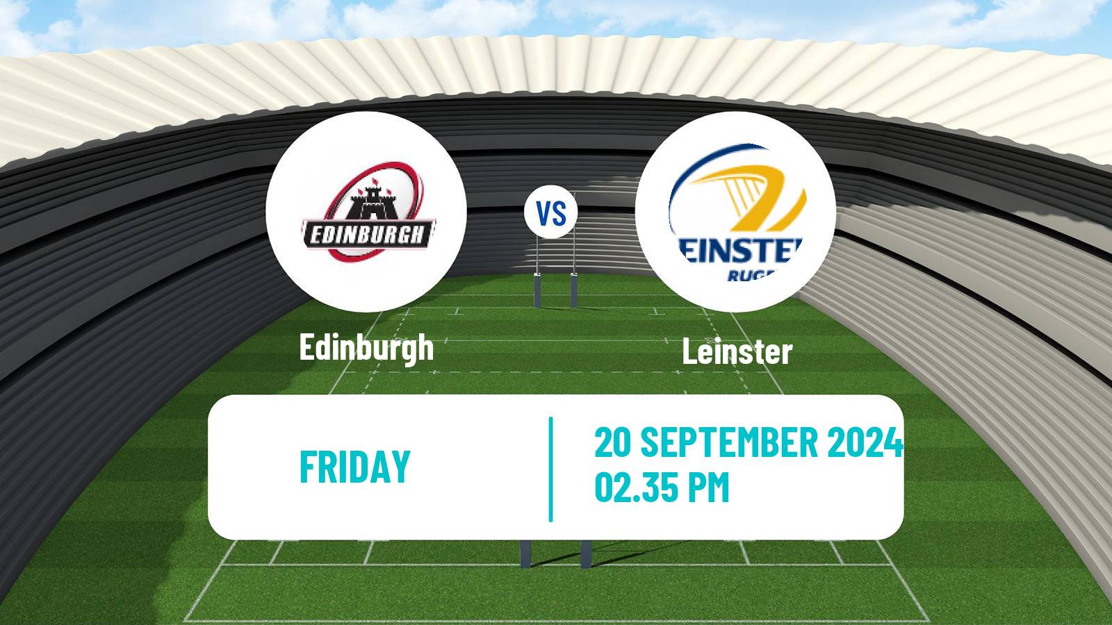 Rugby union United Rugby Championship Edinburgh - Leinster