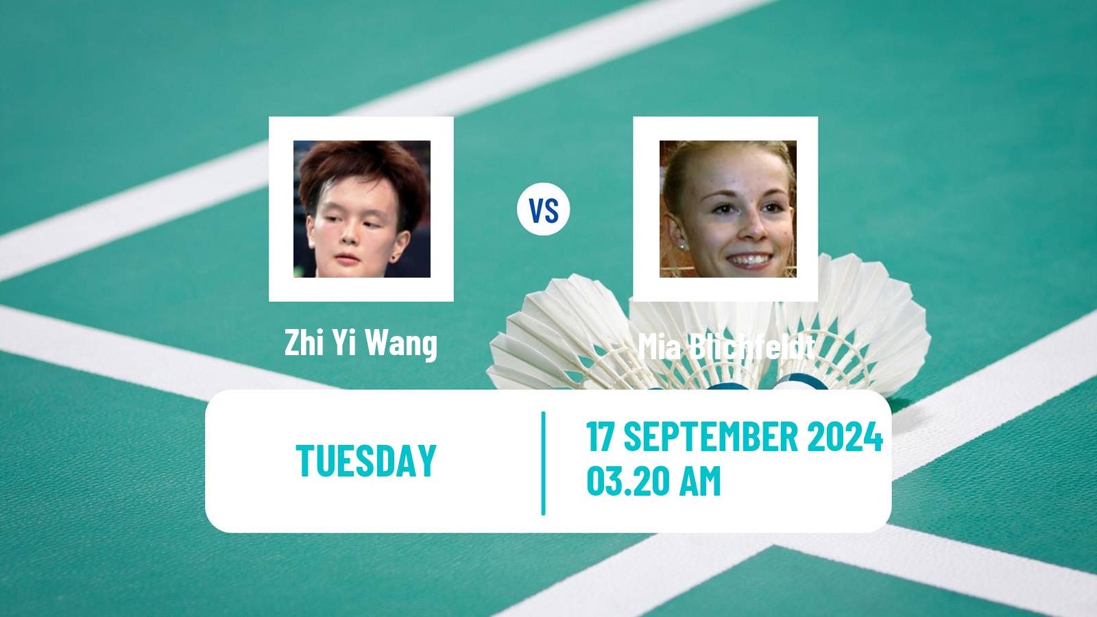 Badminton BWF World Tour Victor China Open Women Zhi Yi Wang - Mia Blichfeldt