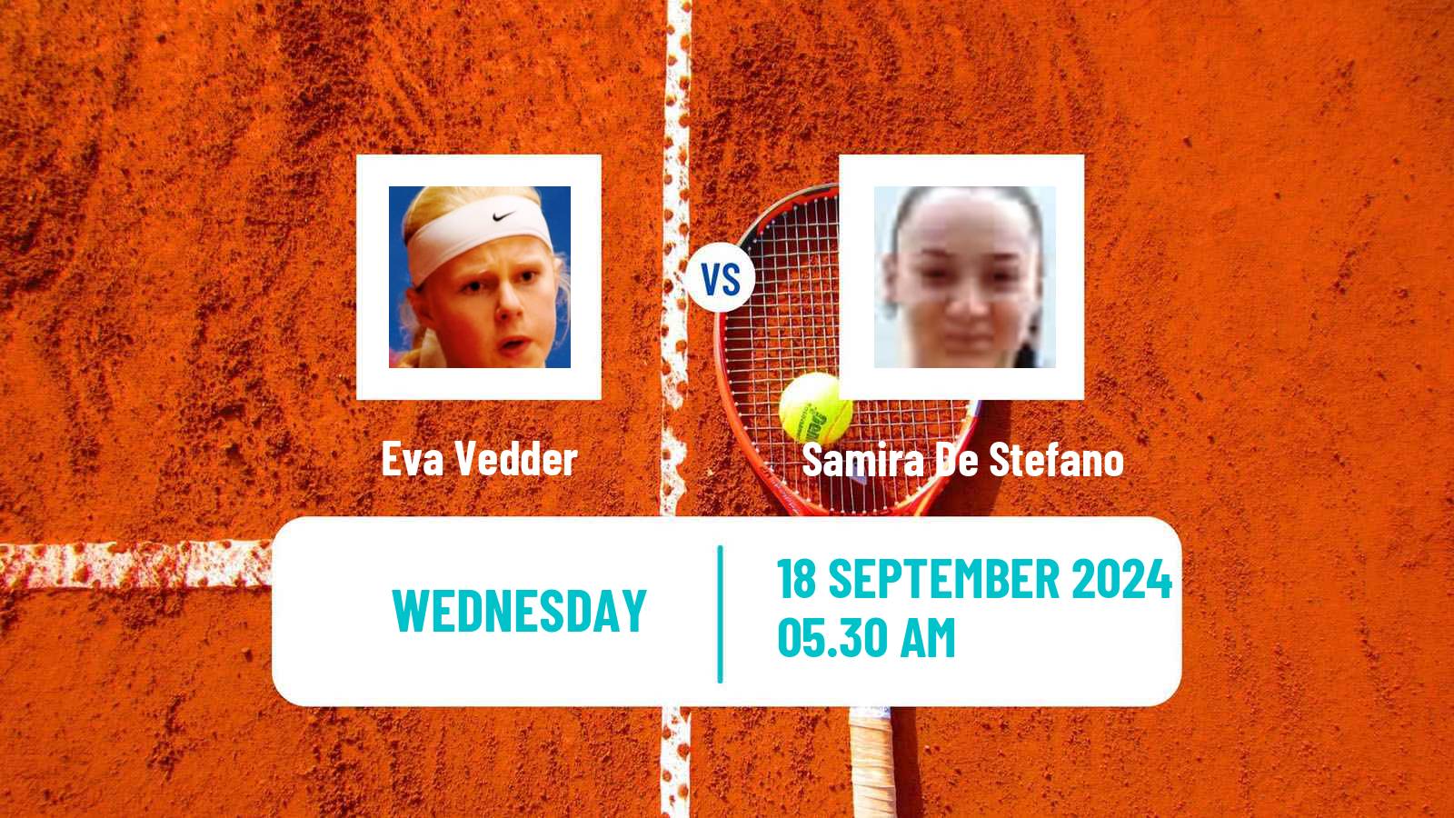 Tennis ITF W35 Santa Margherita Di Pula 7 Women Eva Vedder - Samira De Stefano