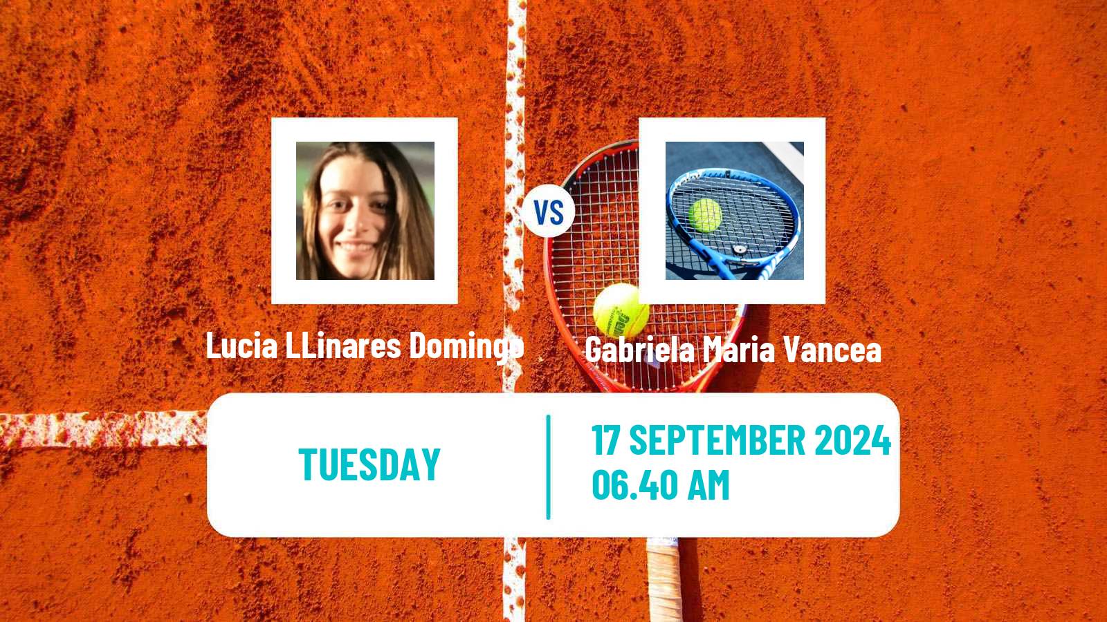 Tennis ITF W15 Ceuta Women 2024 Lucia LLinares Domingo - Gabriela Maria Vancea