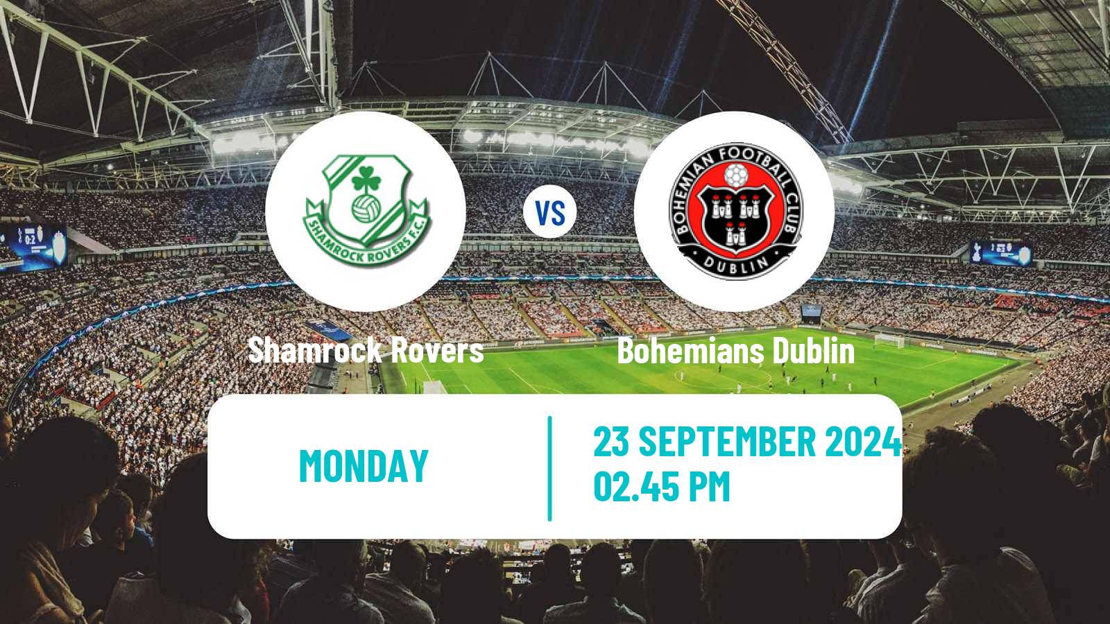 Soccer Irish Premier Division Shamrock Rovers - Bohemians Dublin