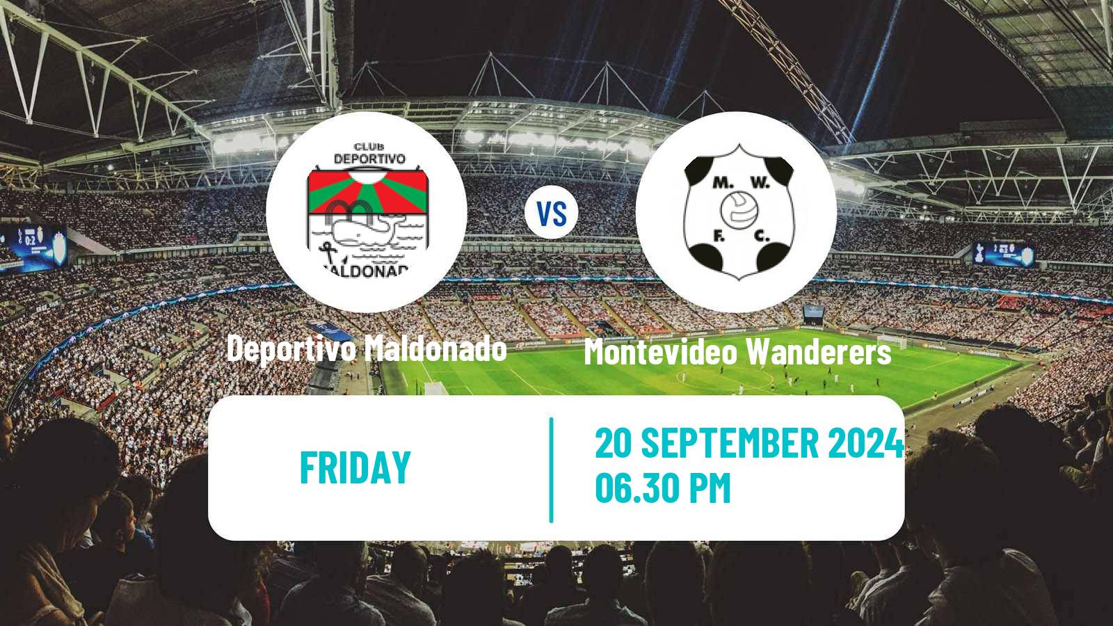 Soccer Uruguayan Primera Division Deportivo Maldonado - Montevideo Wanderers