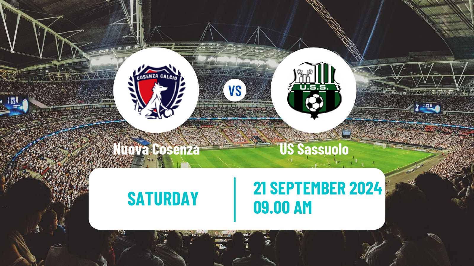 Soccer Italian Serie B Nuova Cosenza - Sassuolo