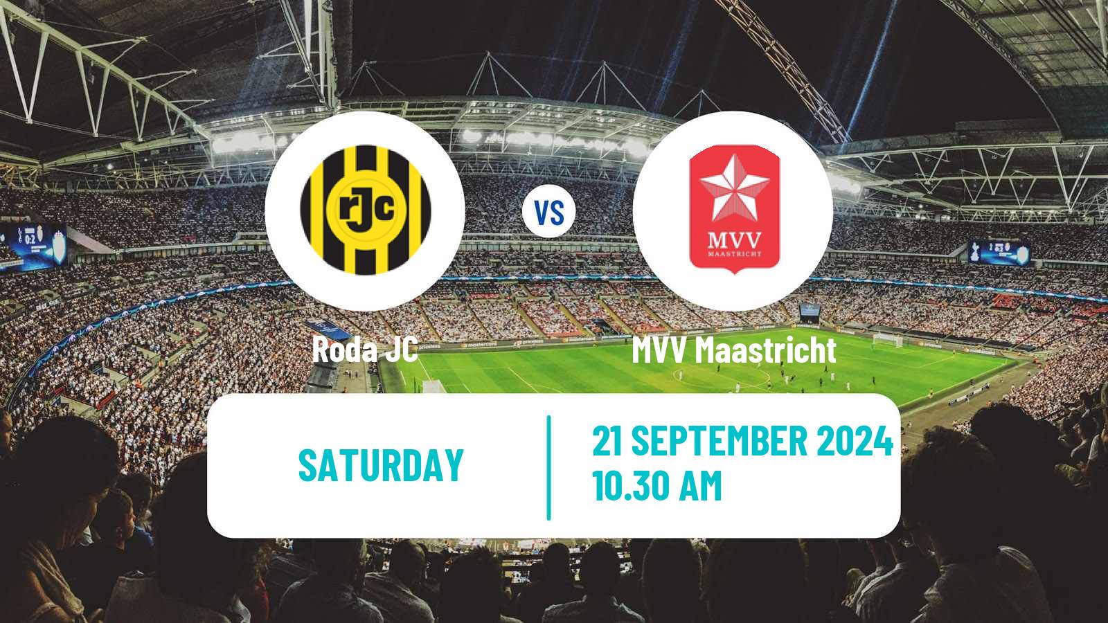 Soccer Dutch Eerste Divisie Roda - MVV Maastricht