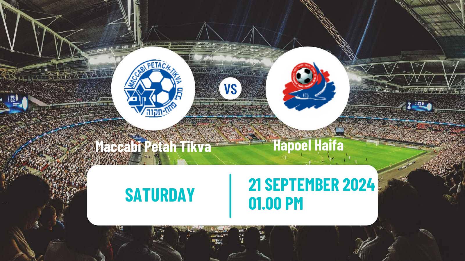 Soccer Israeli Ligat haAl Maccabi Petah Tikva - Hapoel Haifa