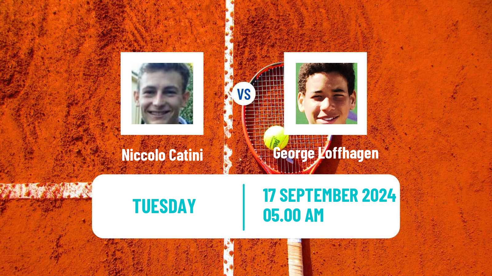 Tennis ITF M25 Santa Margherita Di Pula 7 Men Niccolo Catini - George Loffhagen