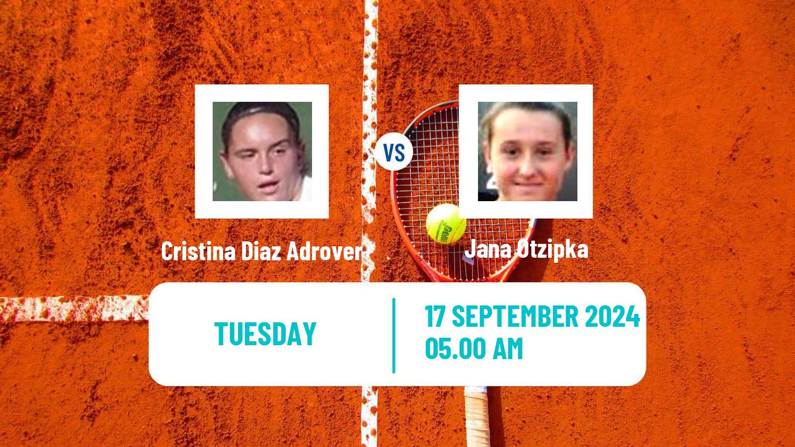 Tennis ITF W15 Nogent Sur Marne Women Cristina Diaz Adrover - Jana Otzipka