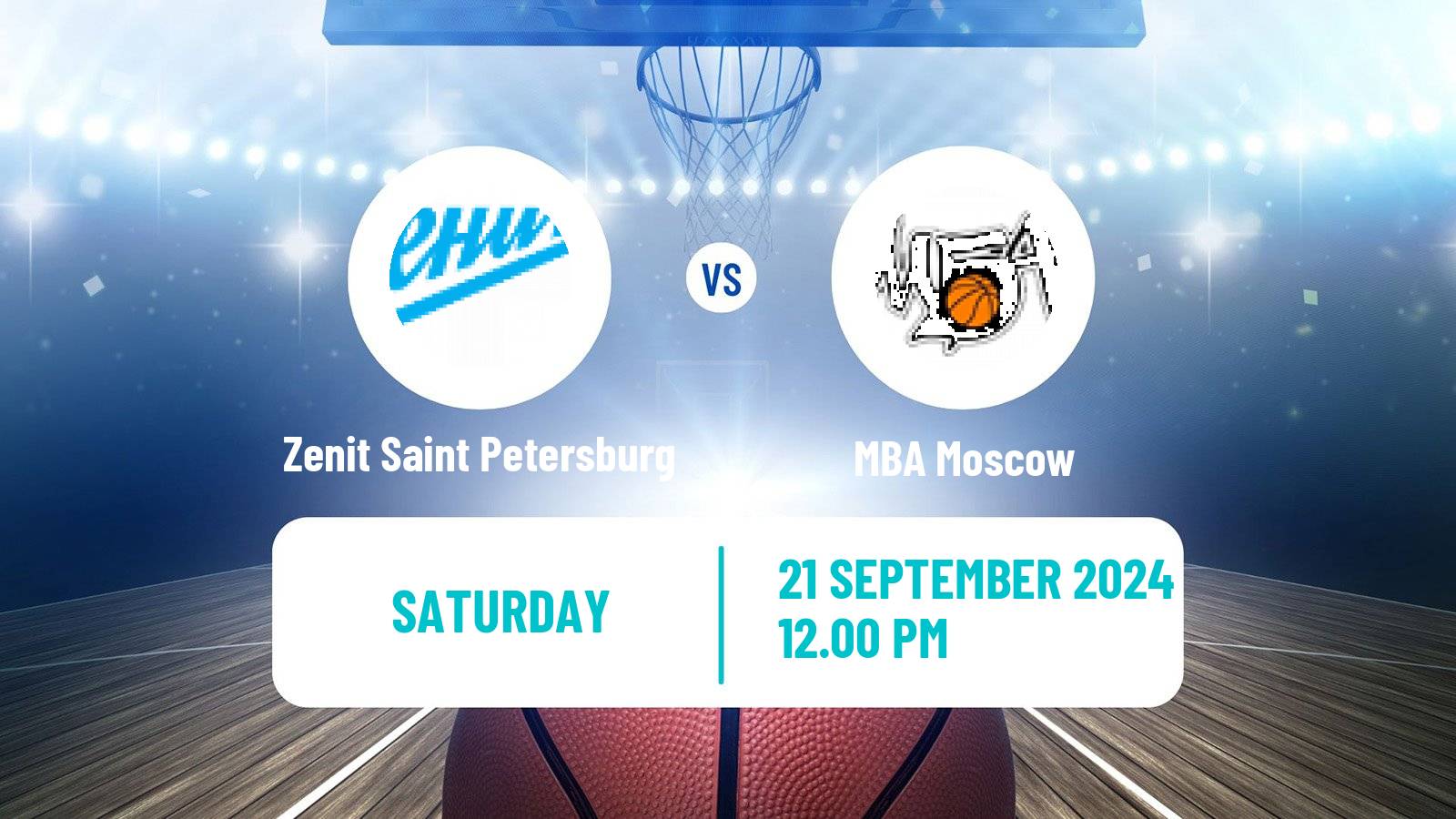 Basketball VTB United League Zenit Saint Petersburg - MBA Moscow