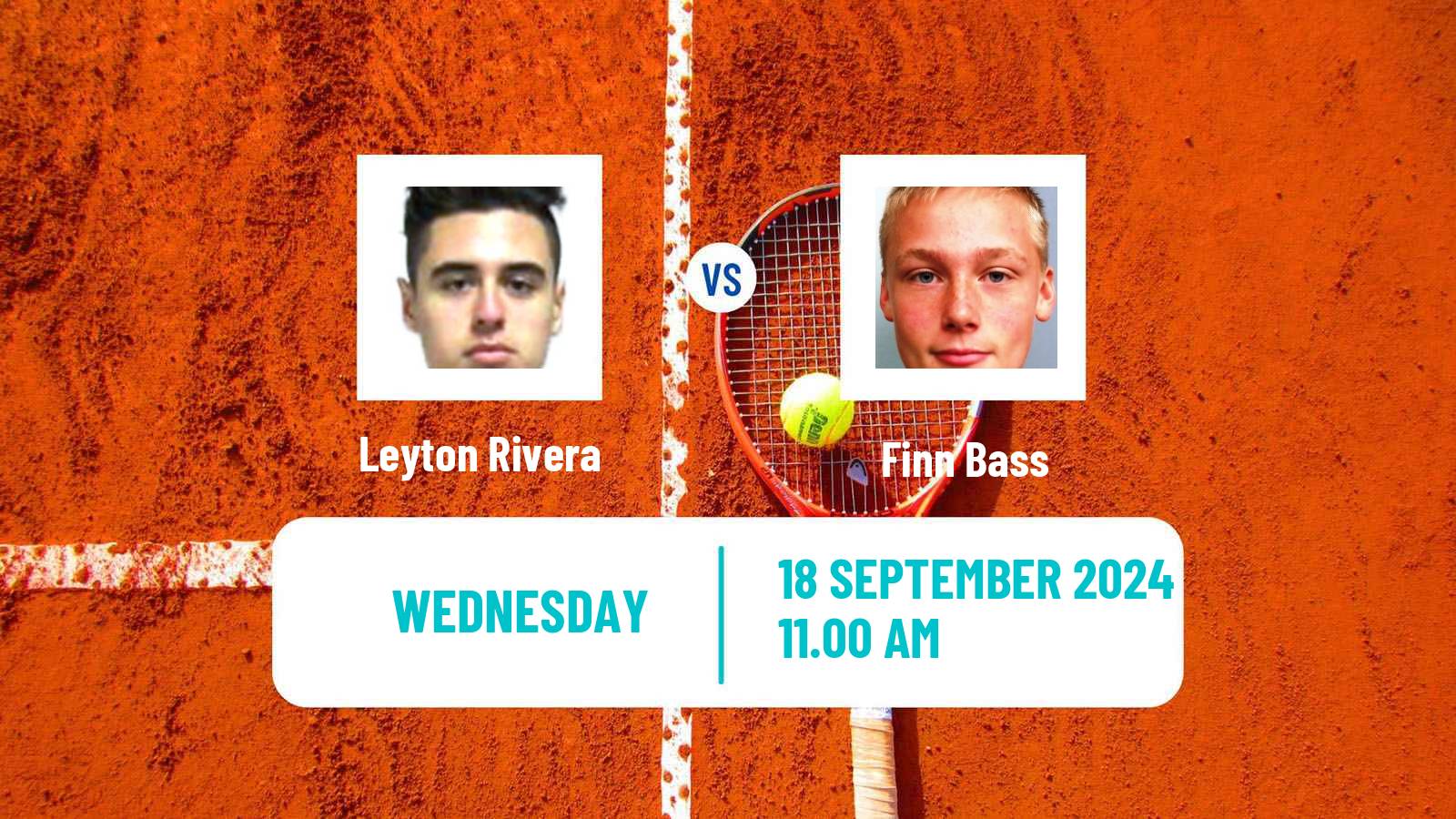 Tennis ITF M15 Vaxjo Men Leyton Rivera - Finn Bass