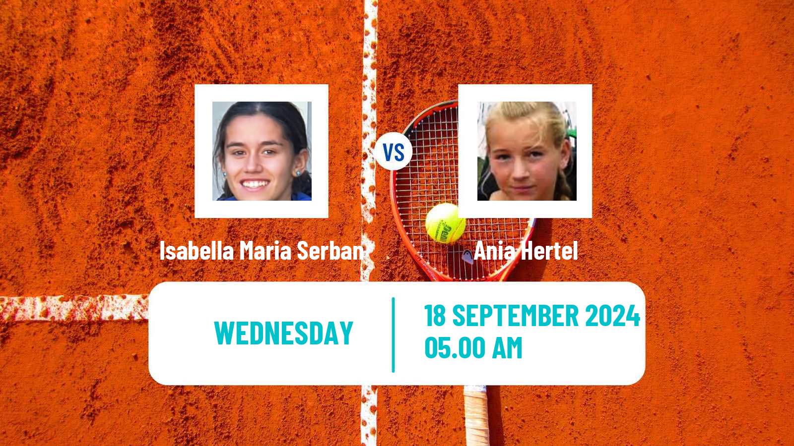 Tennis ITF W15 Monastir 36 Women Isabella Maria Serban - Ania Hertel