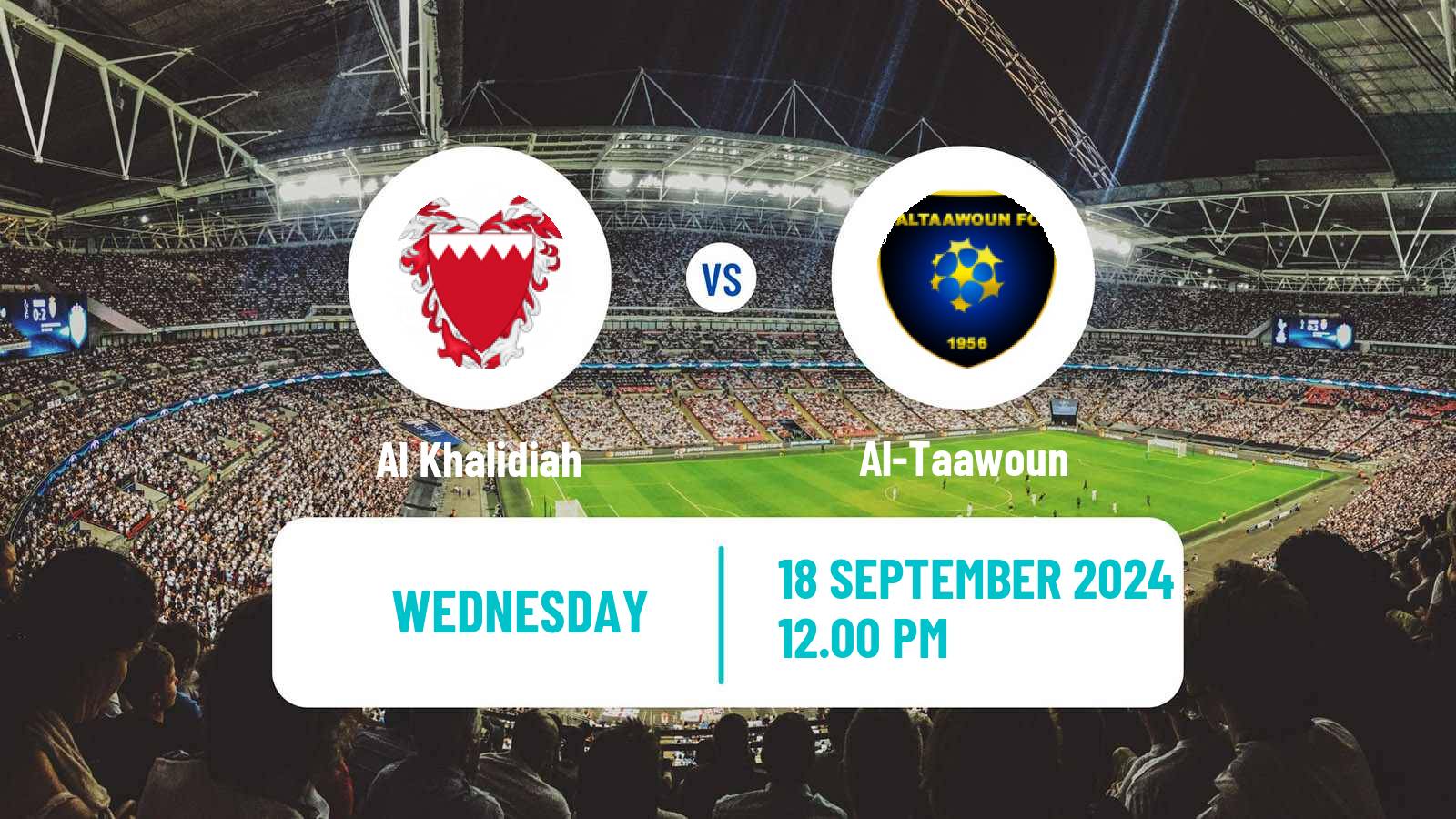 Soccer AFC Champions League 2 Al Khalidiah - Al-Taawoun