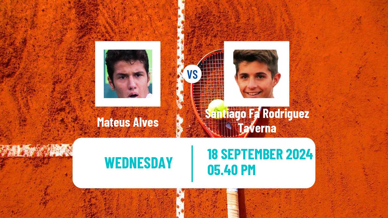 Tennis Cali Challenger Men Mateus Alves - Santiago Fa Rodriguez Taverna