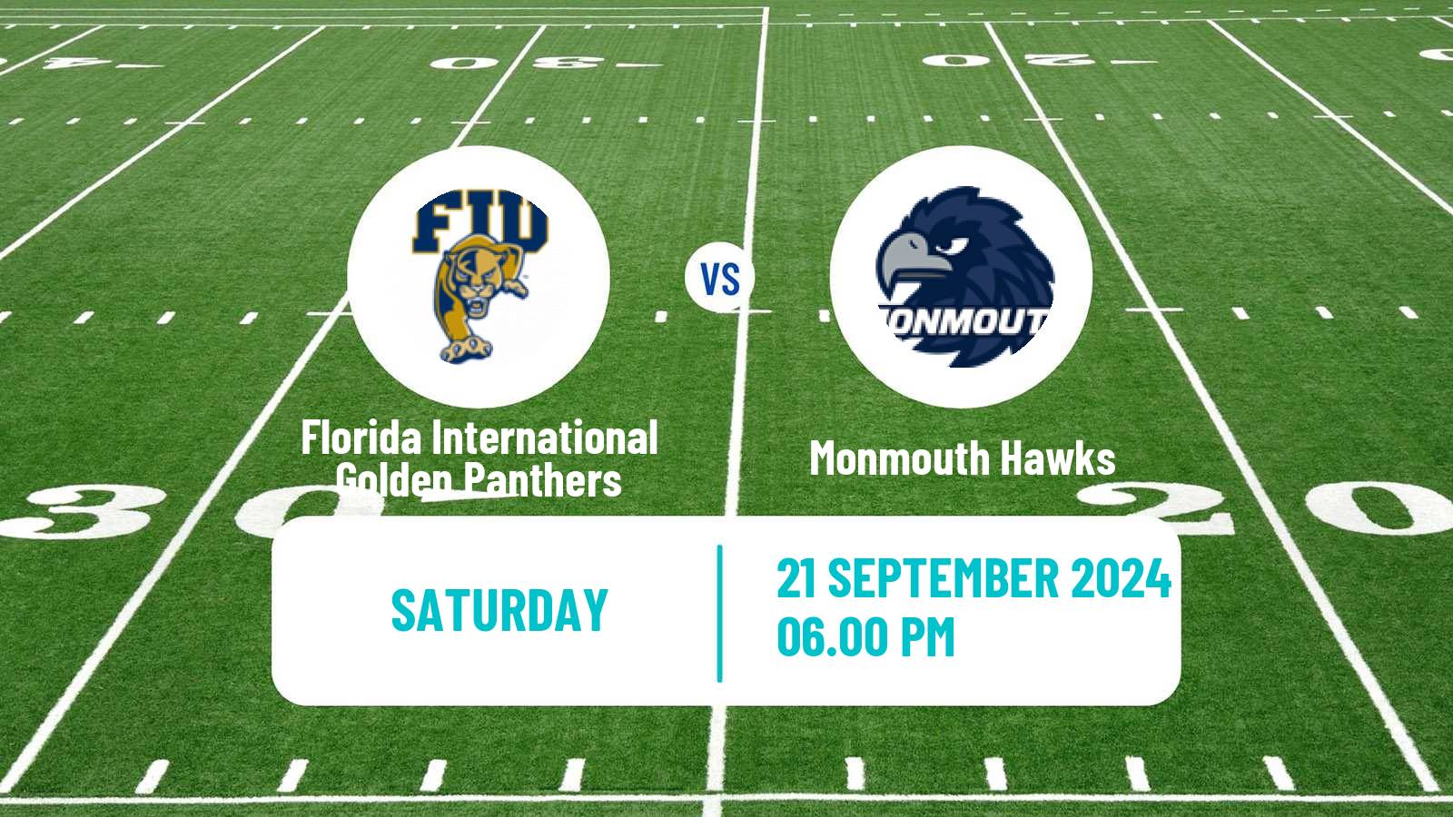 American football NCAA College Football Florida International Golden Panthers - Monmouth Hawks