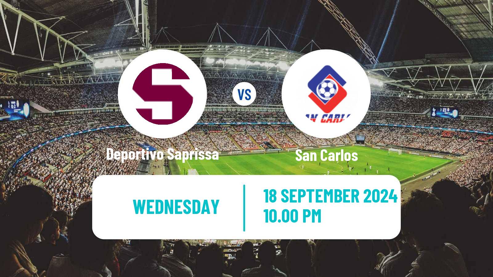 Soccer Costa Rican Primera Division Deportivo Saprissa - San Carlos