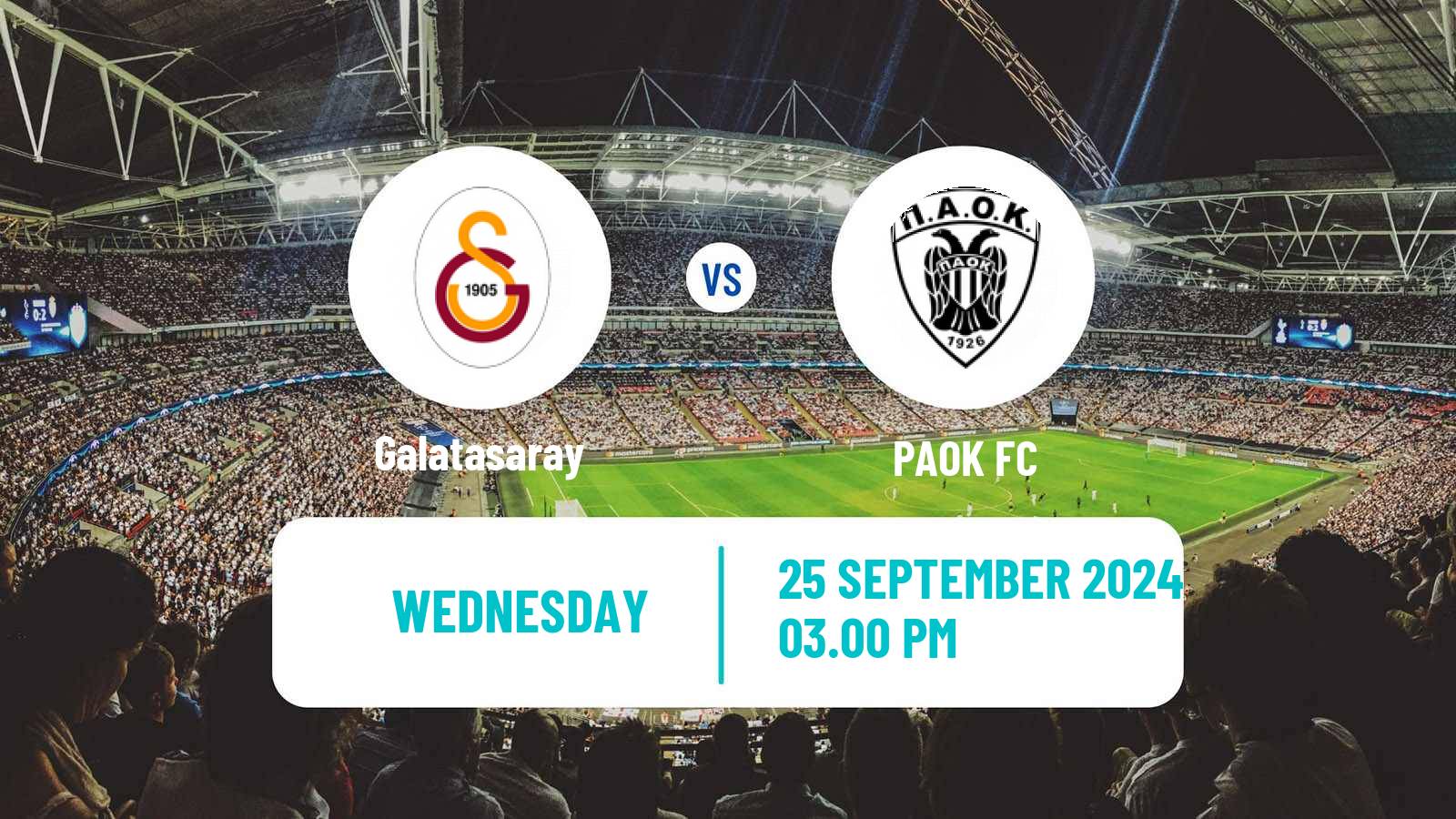 Soccer UEFA Europa League Galatasaray - PAOK