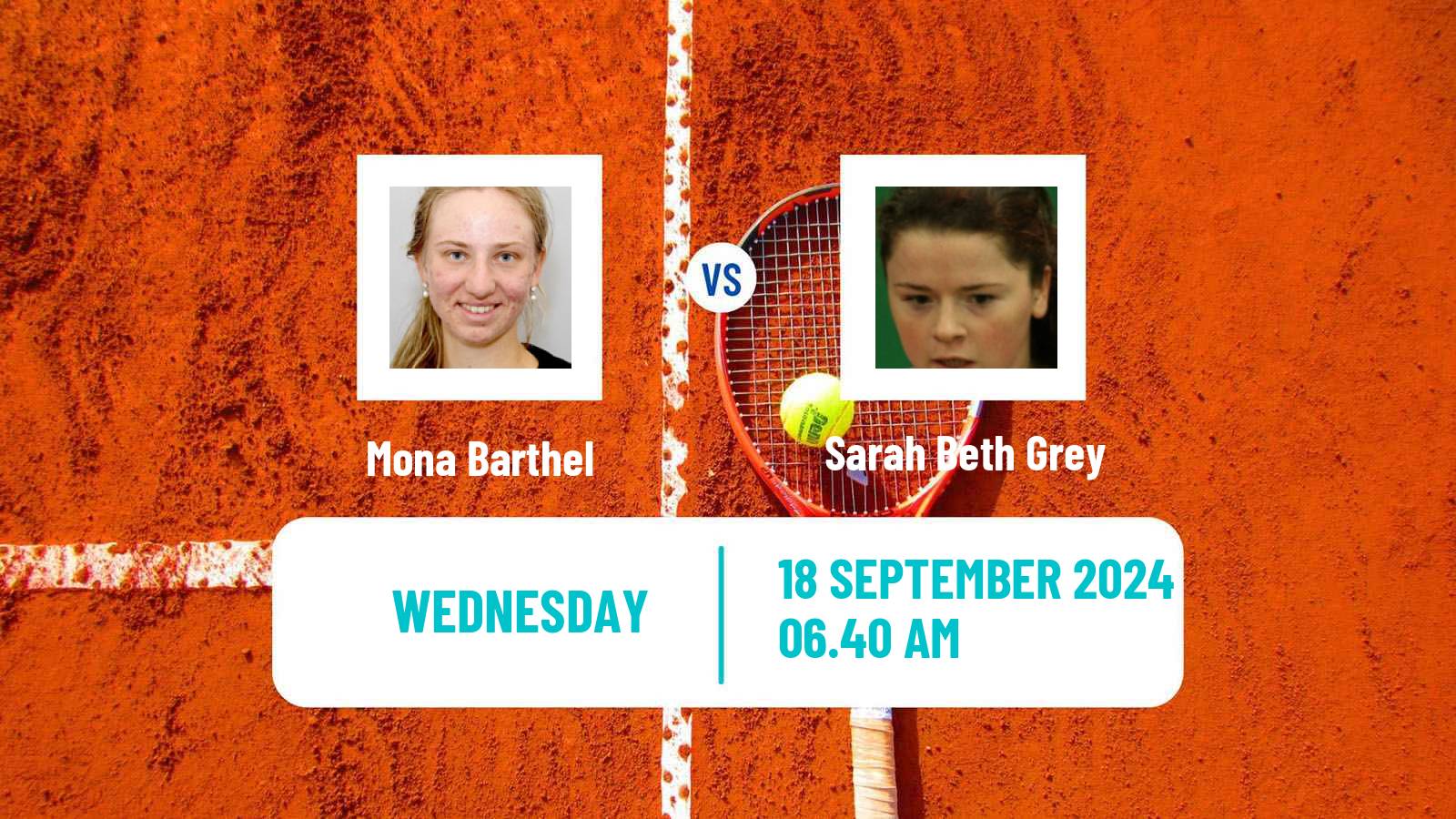 Tennis ITF W100 Caldas Da Rainha Women Mona Barthel - Sarah Beth Grey