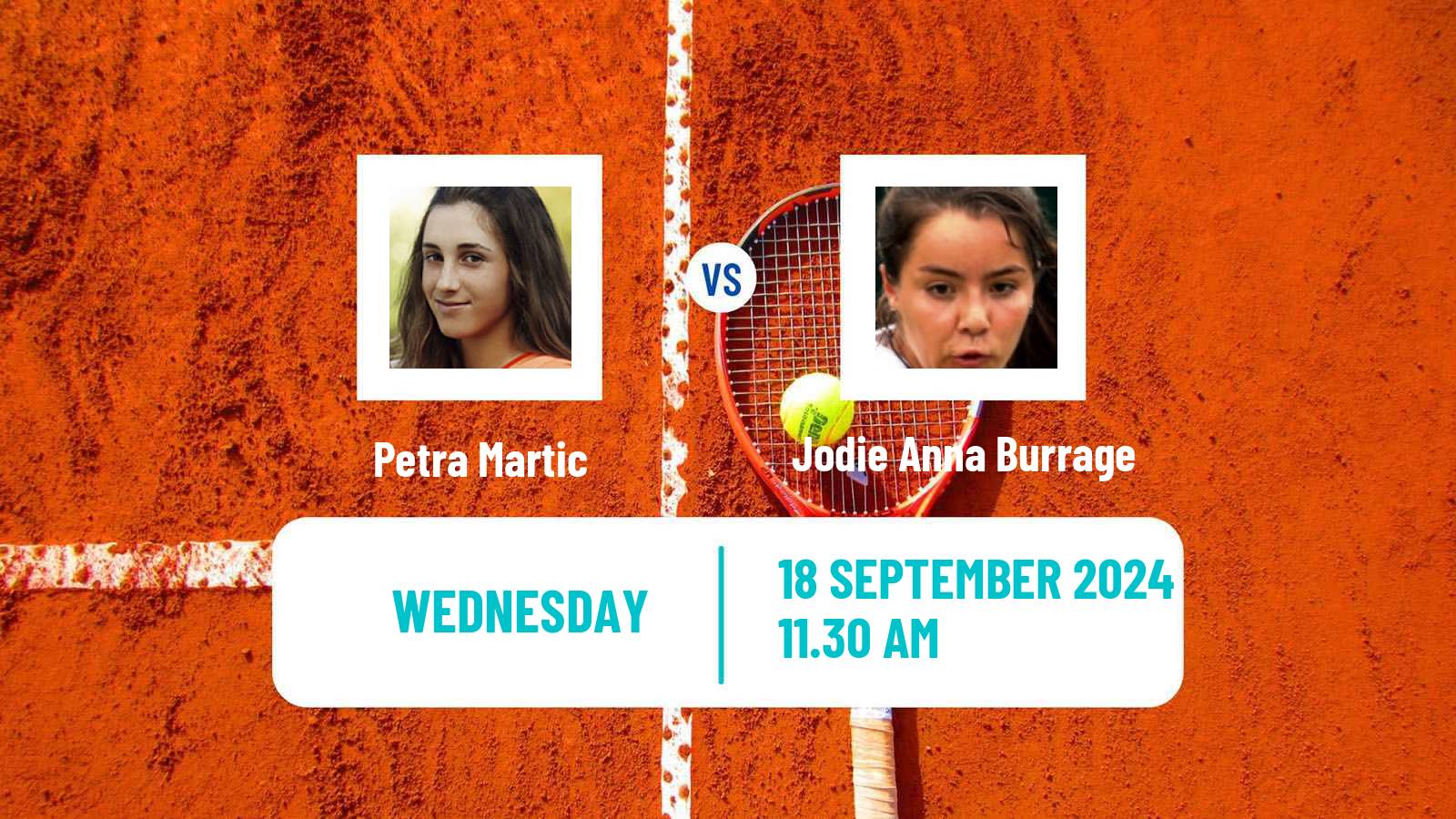 Tennis ITF W100 Caldas Da Rainha Women Petra Martic - Jodie Anna Burrage