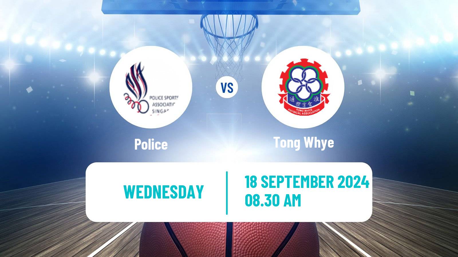 Basketball Singapore NBL Police - Tong Whye