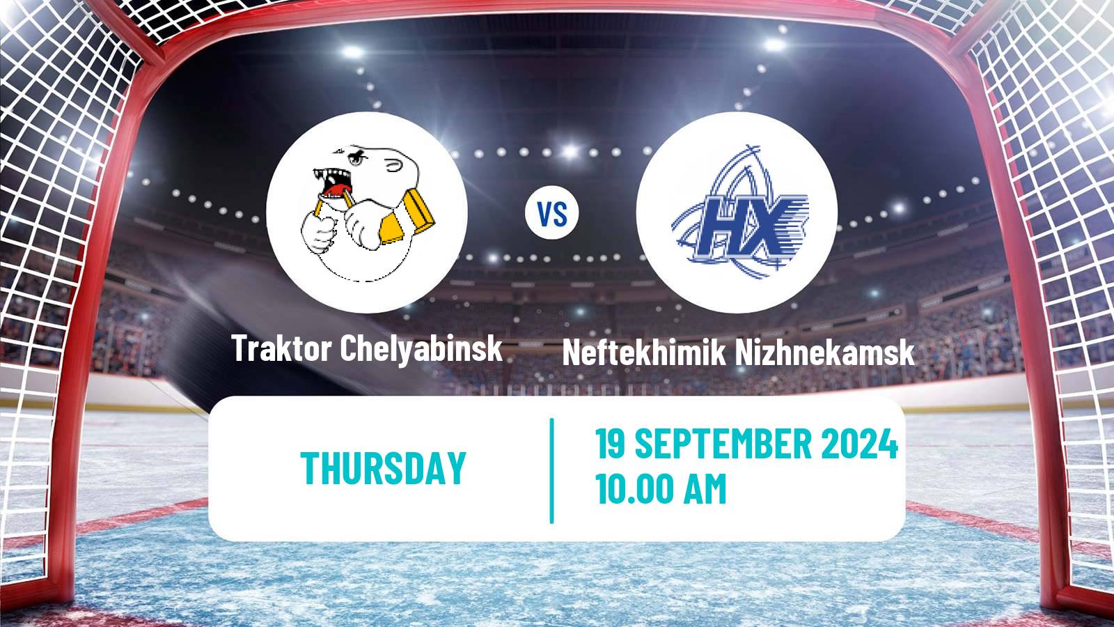 Hockey KHL Traktor Chelyabinsk - Neftekhimik Nizhnekamsk