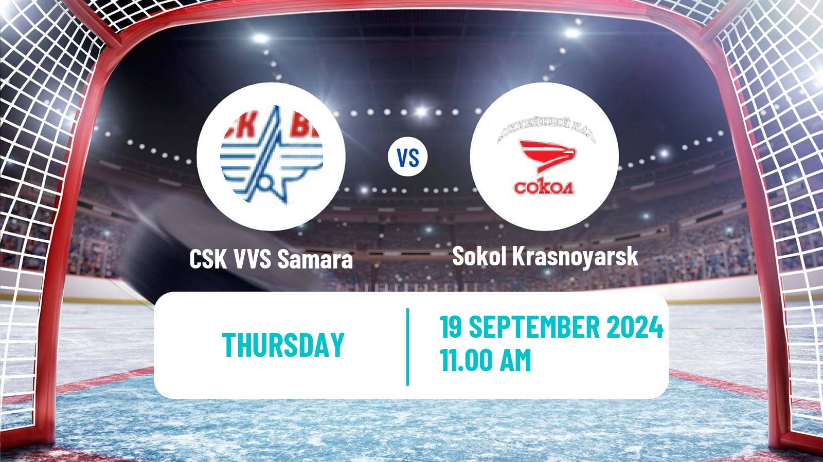 Hockey VHL CSK VVS Samara - Sokol Krasnoyarsk