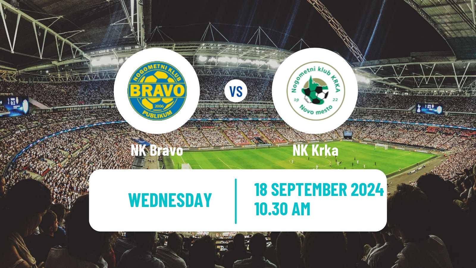 Soccer Slovenian Cup NK Bravo - Krka