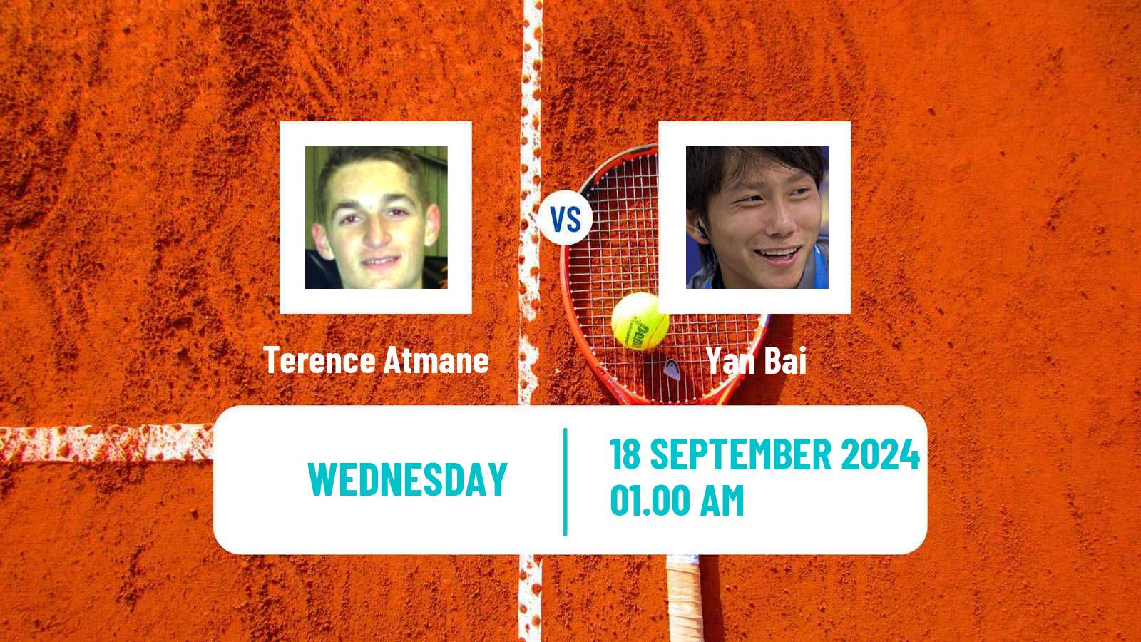 Tennis ATP Chengdu Terence Atmane - Yan Bai