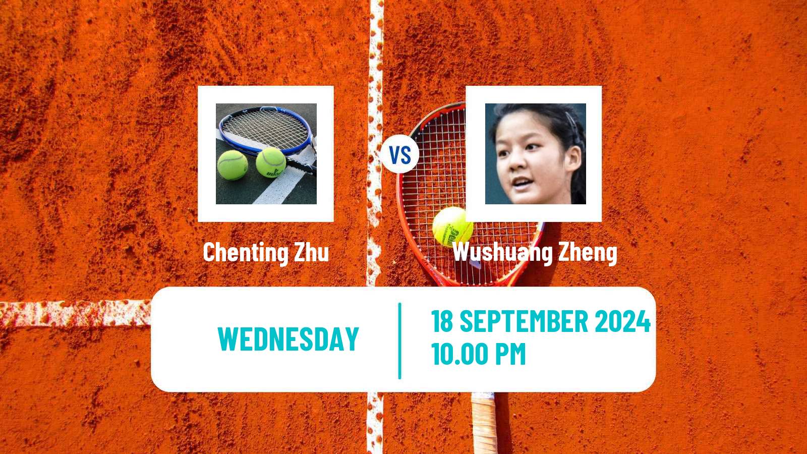 Tennis ITF W50 Fuzhou Women Chenting Zhu - Wushuang Zheng