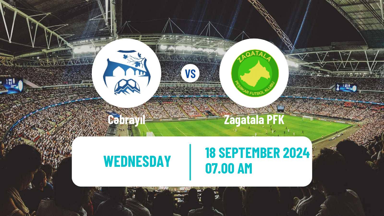 Soccer Azerbaijan First Division Cəbrayıl - Zagatala