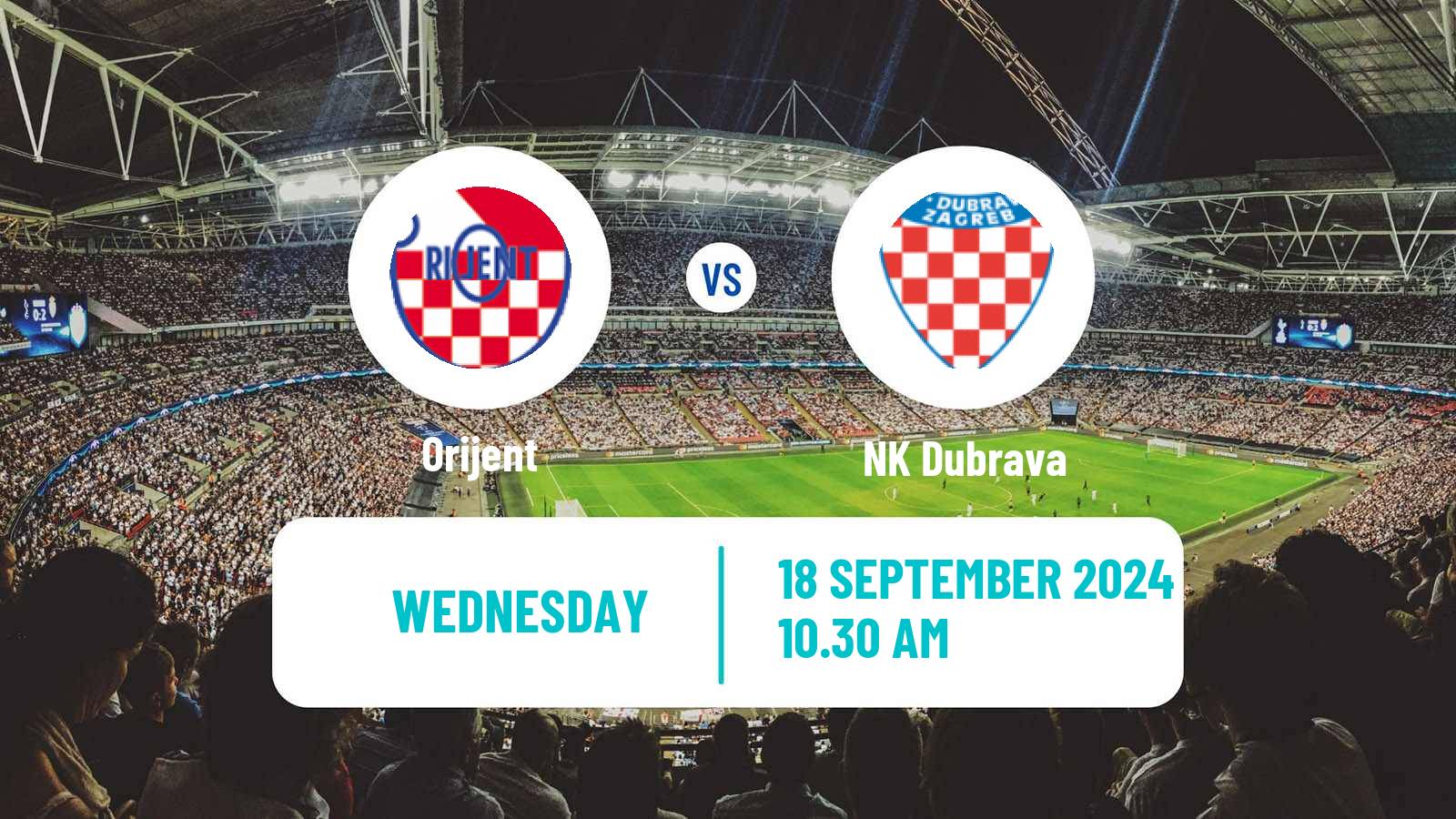 Soccer Croatian Prva NL Orijent - Dubrava