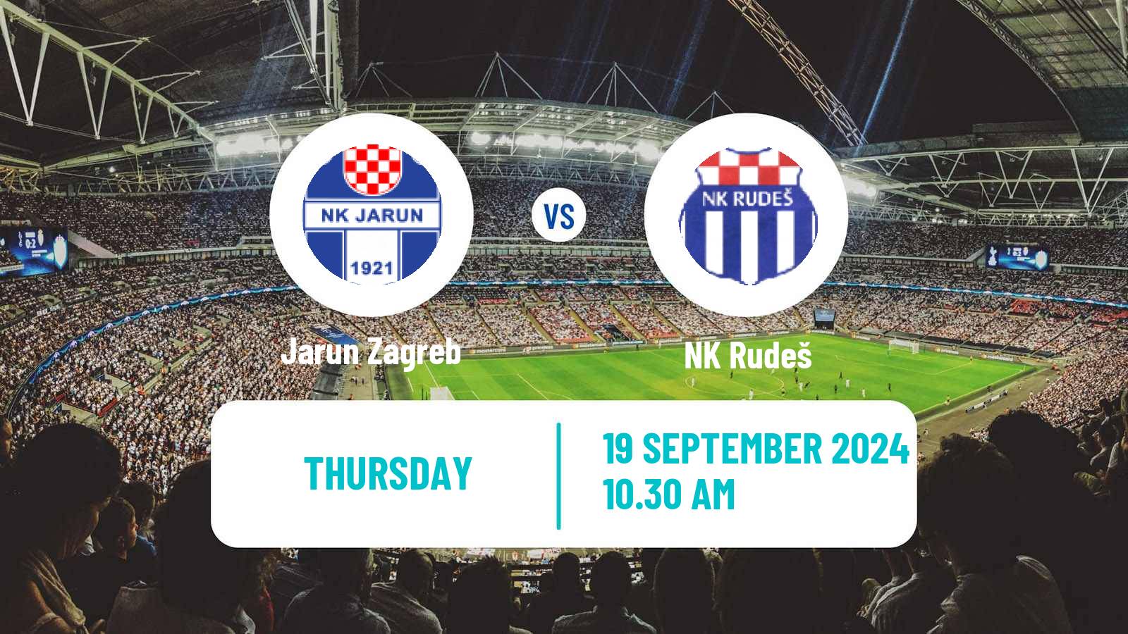 Soccer Croatian Prva NL Jarun Zagreb - Rudeš