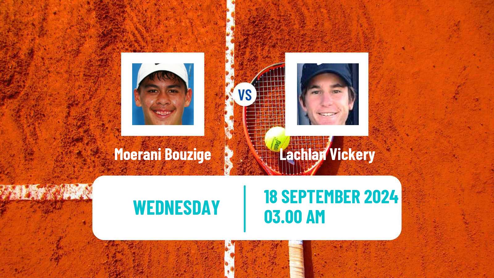 Tennis ITF M25 Darwin 2 Men 2024 Moerani Bouzige - Lachlan Vickery