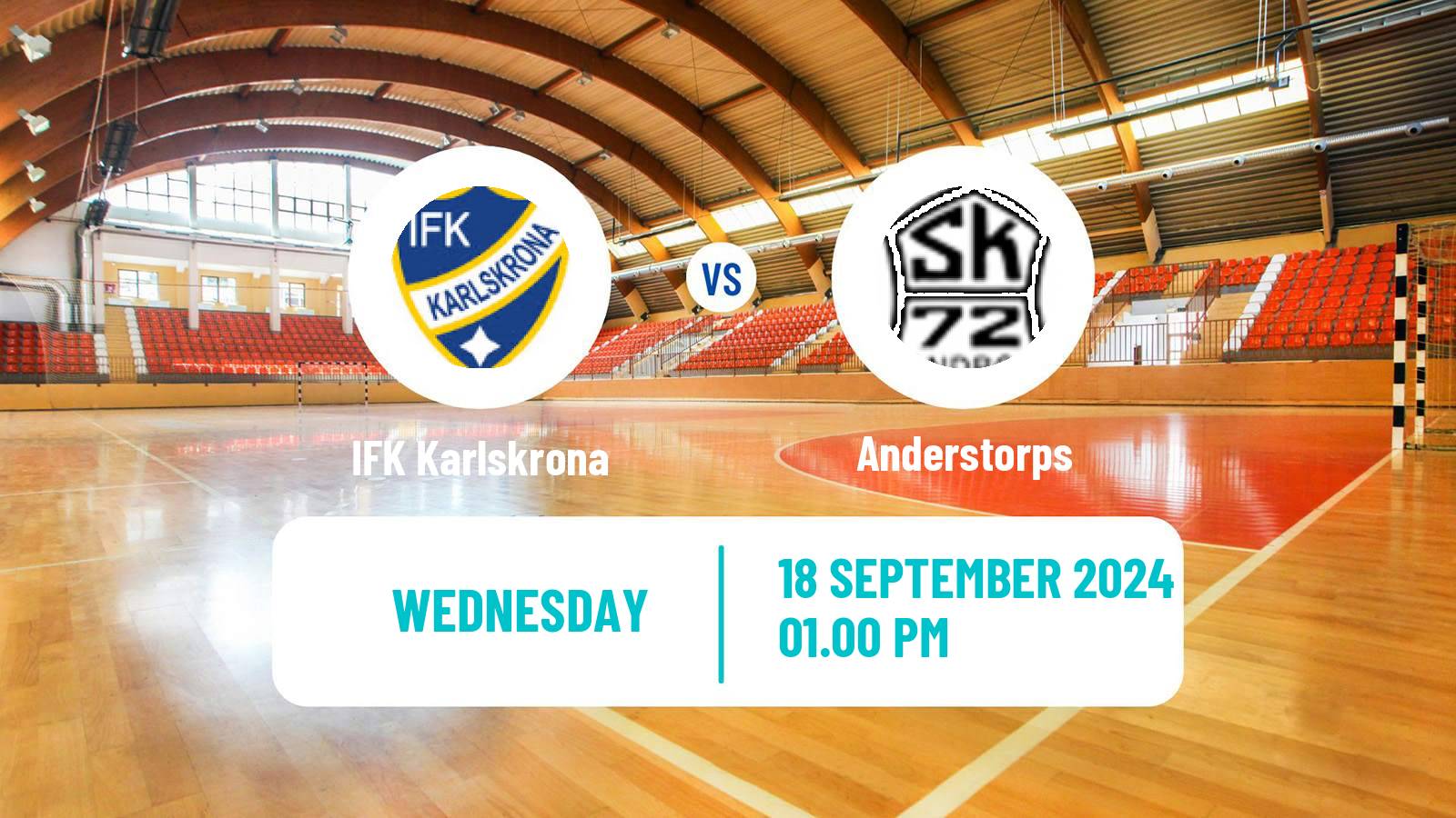 Handball Swedish Allsvenskan Handball IFK Karlskrona - Anderstorps