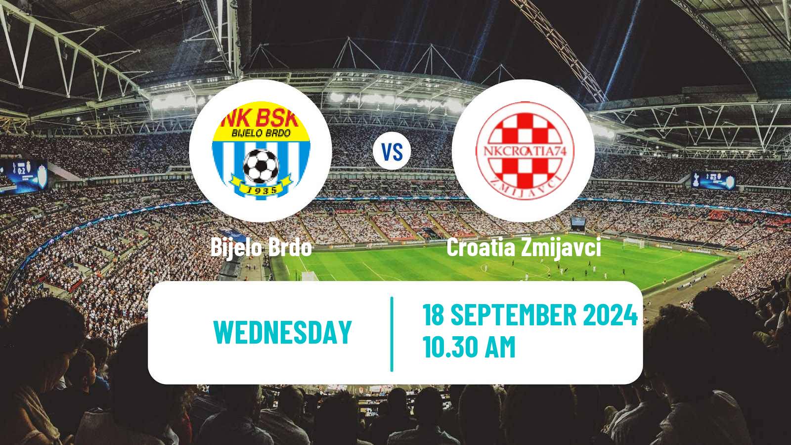 Soccer Croatian Prva NL Bijelo Brdo - Croatia Zmijavci