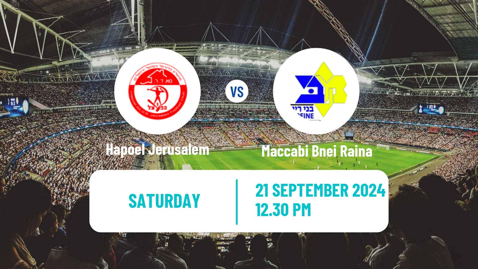 Soccer Israeli Ligat haAl Hapoel Jerusalem - Maccabi Bnei Raina